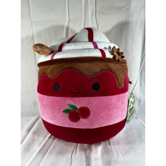 Squishmallows Maude 11" Cranberry Cider Milkshake Original Plush New NWT - Picture 1 of 13